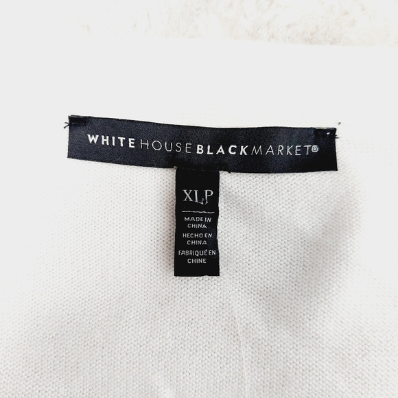 White House Black Market White Raglan Boat Neck Pullover Sweater 4174 - Picture 6 of 10